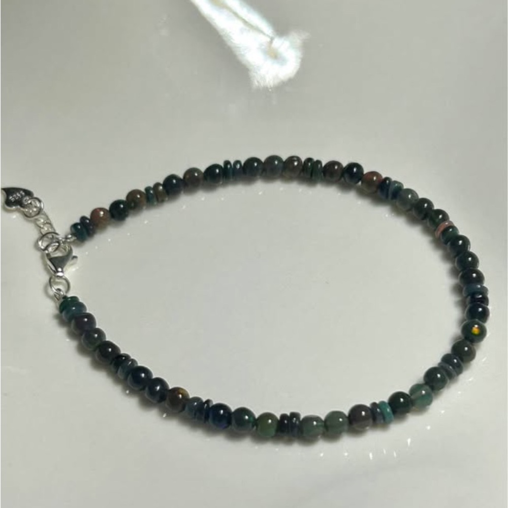 Black Opal Bracelet with s925 Silver Clasp | Gifting Mother’s Day